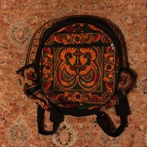 Large Backpack Handmade Embroidered